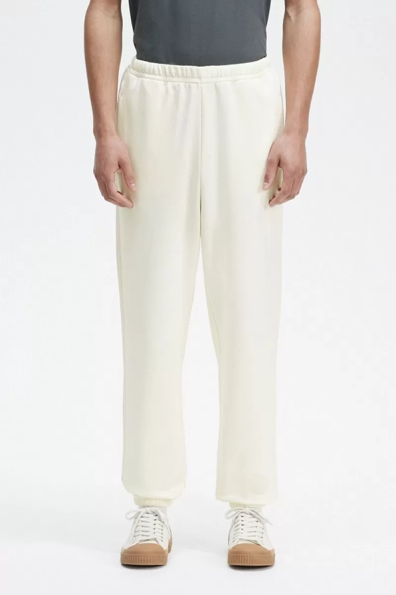 Fred Perry Badge Detail Track Mens Pants Beige GHMOP2431 - Fred Perry Badge Detail Track Men's Pants Beige | GHMOP2431